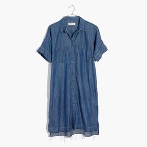 Madewell Denim Drop-hem Shirt Dress